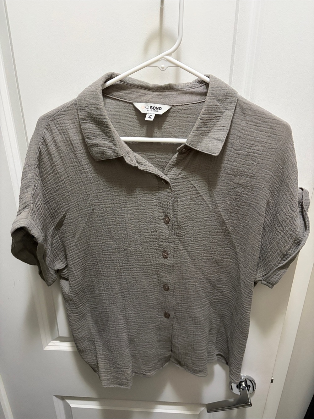 Collared Button Down Cotton Tshirt